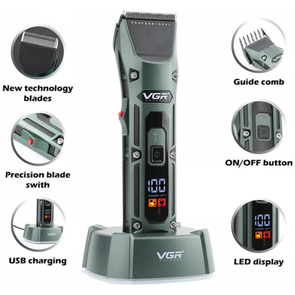 Фото - Машинка для стрижки волосся VGR HP-V-696